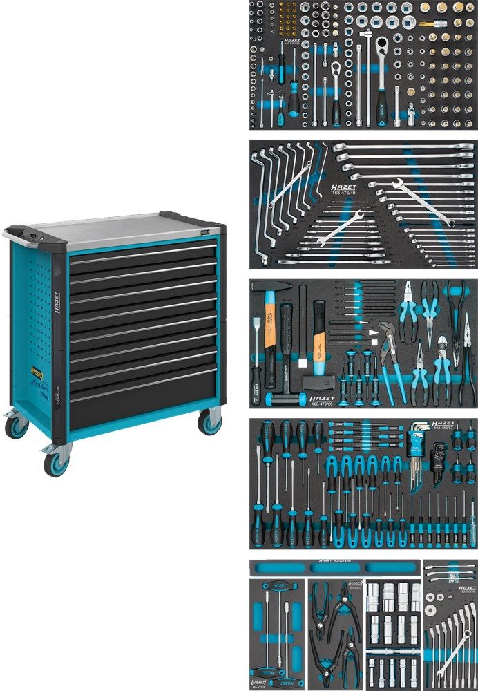 Hazet 179NXL-8/321 Tool trolley filled | 321-piece | Toolnation