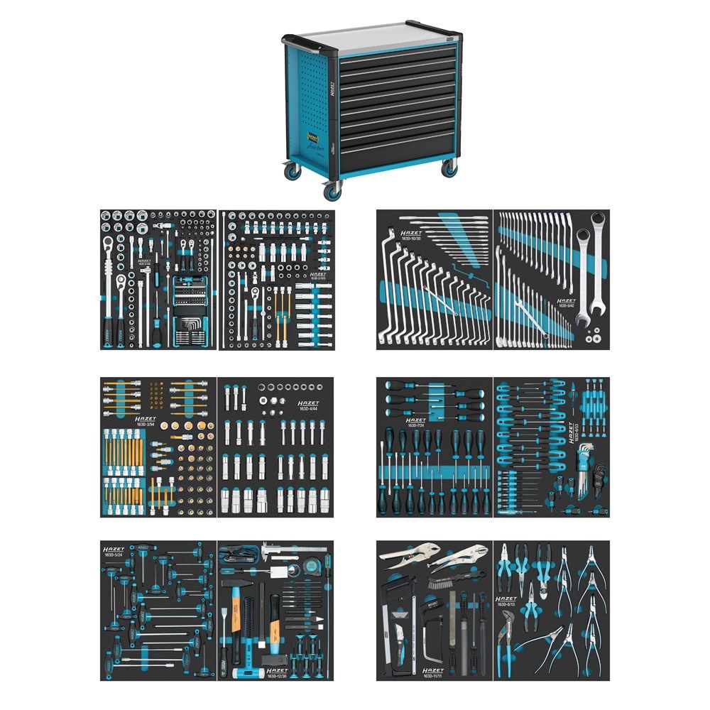 Hazet 179NXXL-8D/619 Tool trolley filled 619-piece