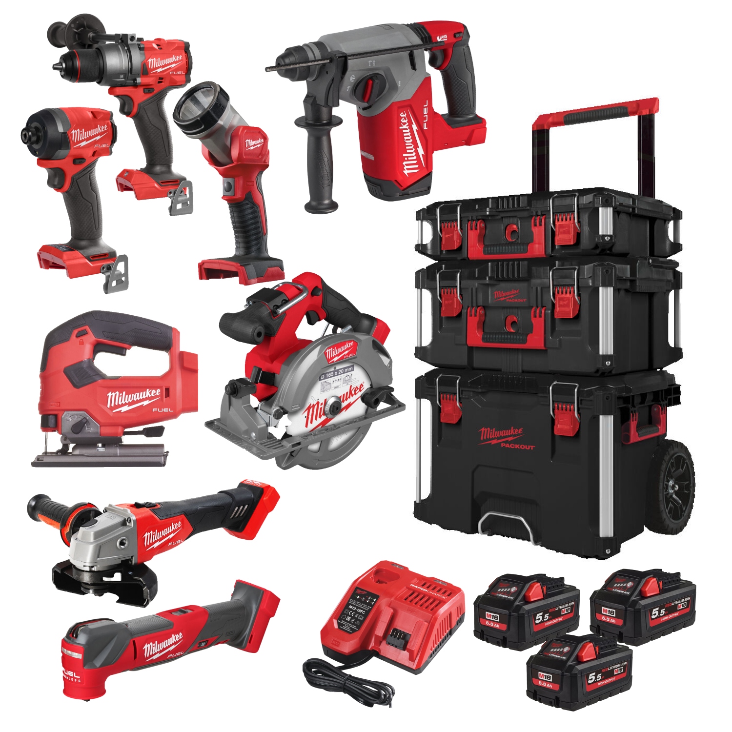 Milwaukee 4933499240 M18 FPP8E-553P M18 FUEL™ Powerpack 8 machines
