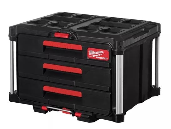 Milwaukee Accessories 4932472130 Packout Toolbox with 3 Drawers