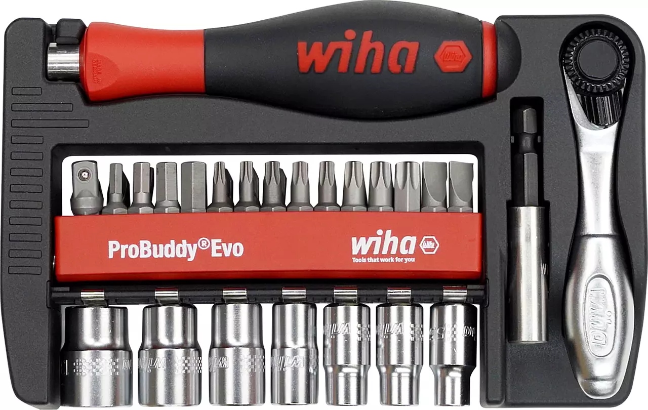 Wiha 46960 ProBuddy Evo Bit and socket wrench set 40-piece