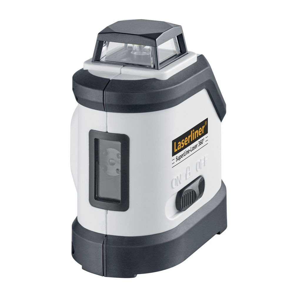 Laserliner 081.150A SuperLine-Laser 360° RX 30 cross line laser red with receiver
