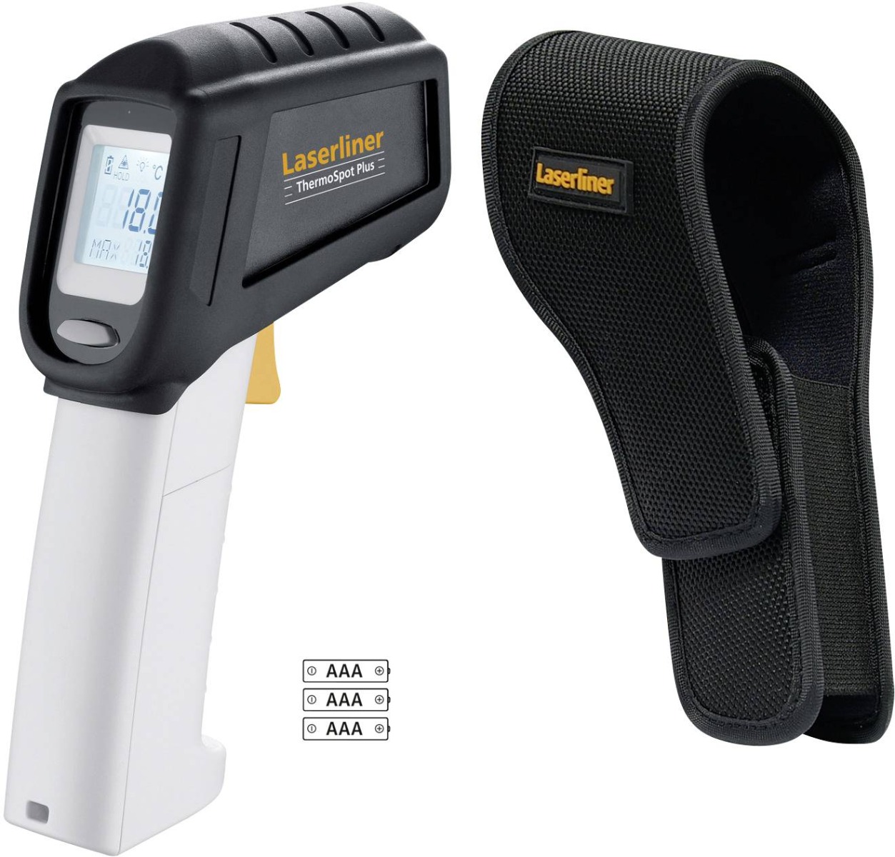 Laserliner 082.042A ThermoSpot Plus Non-contact infrared temperature tester with integrated laser