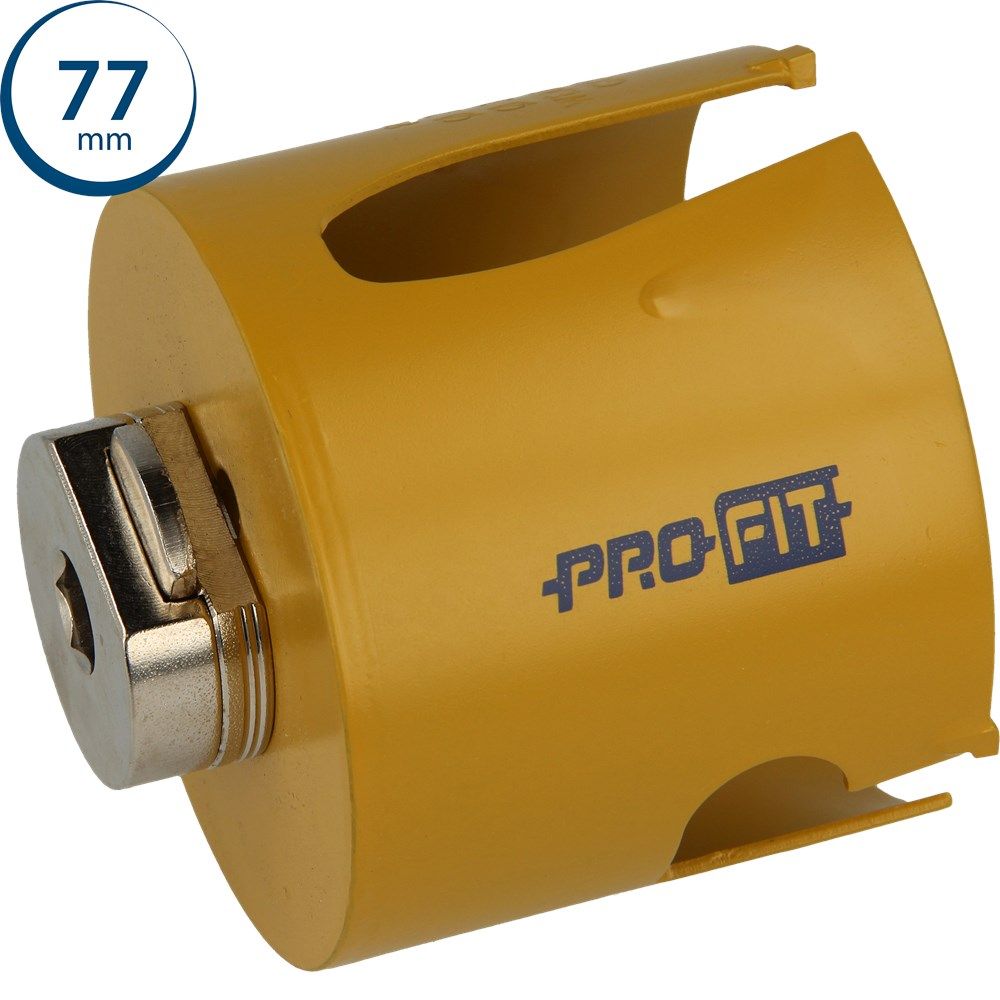 ProFit 09081077 Multi Purpose Hole Saw 77 mm with integrated adapter