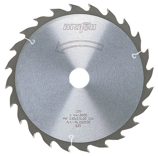 Mafell Accessories 092472 Mafell saw blade HM, 250 x 2.8 x 30 mm, Z 24, WZ