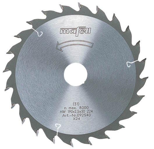 Mafell Accessories 092558 Mafell saw blade HM, 120 x 1.2/1.8 x 20 mm, Z 24 , WZ