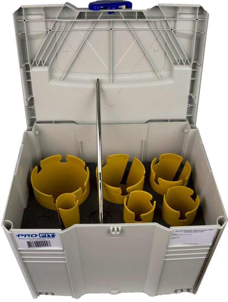 ProFit 092845130S0 Multi Purpose Hole Saw Long Set 45/65/76/91/11/133 mm