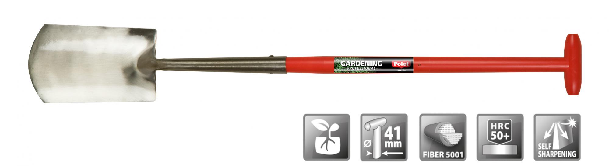 Polet 101018E Professional swan neck spade ZH 280/150/160 T-ST 75CM