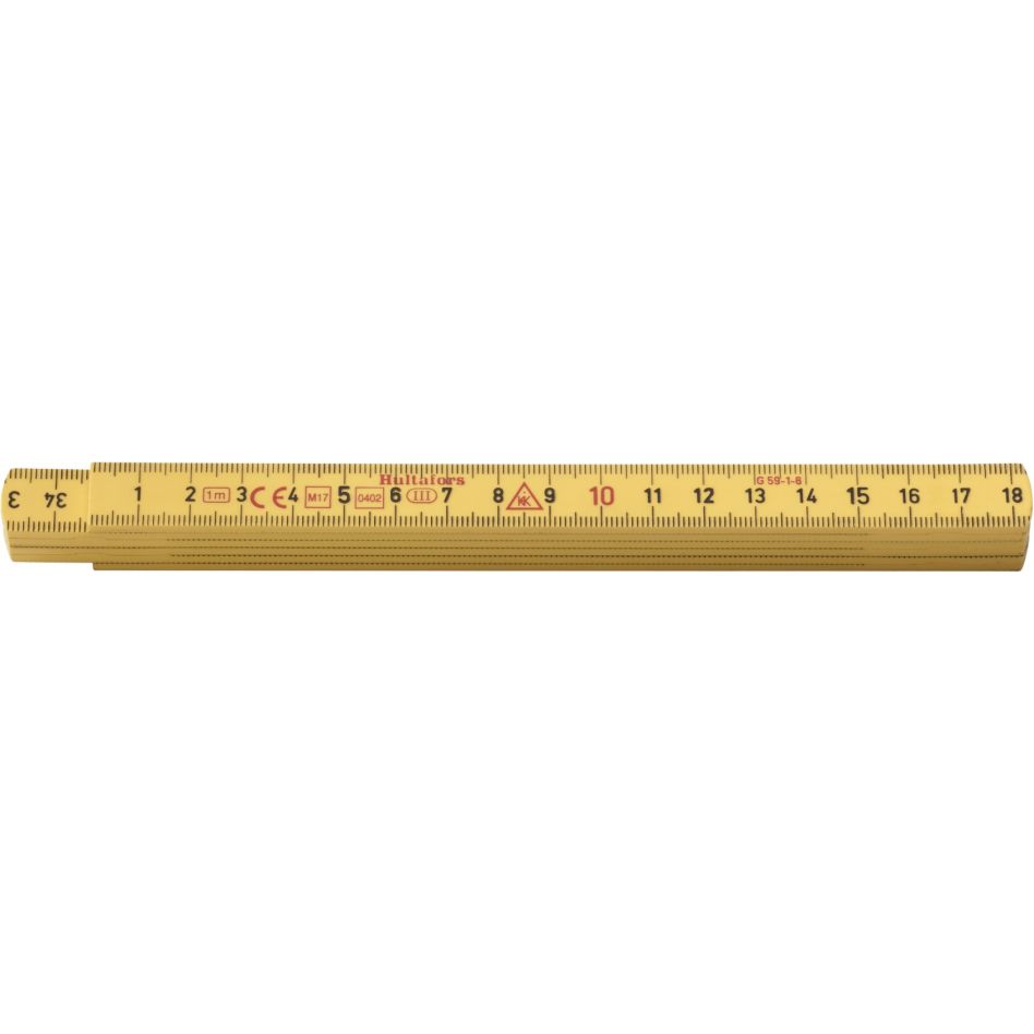 Hultafors HU200204 Folding rule G 59 1m - 6-piece - yellow