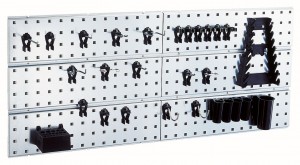 Raaco 109642 Wall panel X2 28 clips