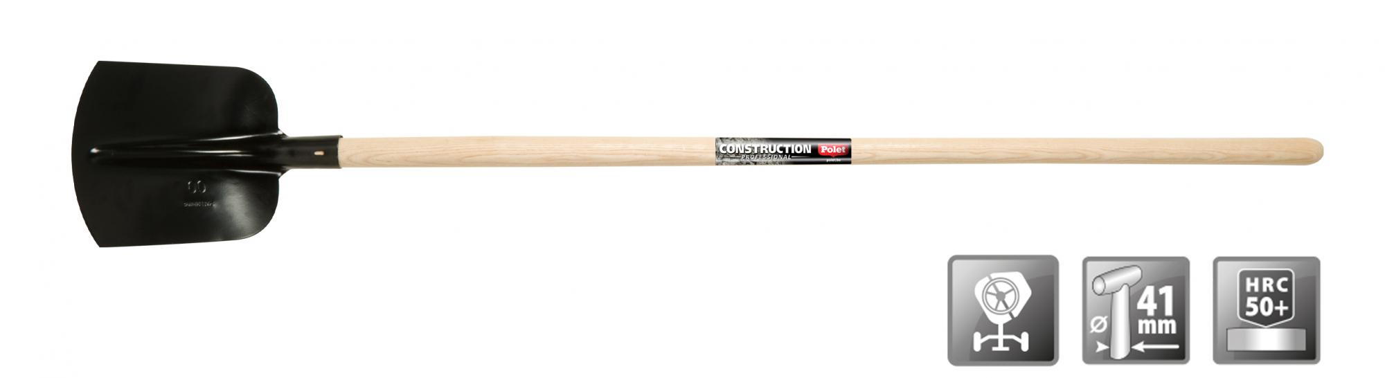 Polet 110216S Professional Sand Shovel NR00 M/ST 1.3M