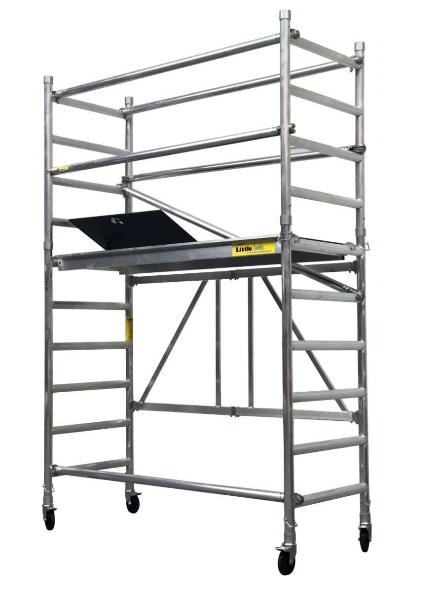 Little Jumbo 11401635 SuperPRO M-Max folding scaffold with handrail set (LxWxH 1.89x0.75x2.54 mtr)
