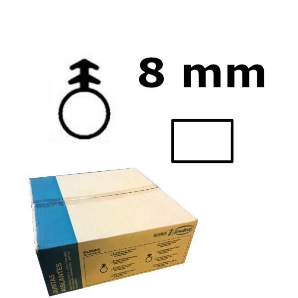 Virutex 1204181 Silicone insulation for RA17D - FS1/B diameter 8 mm White 100m