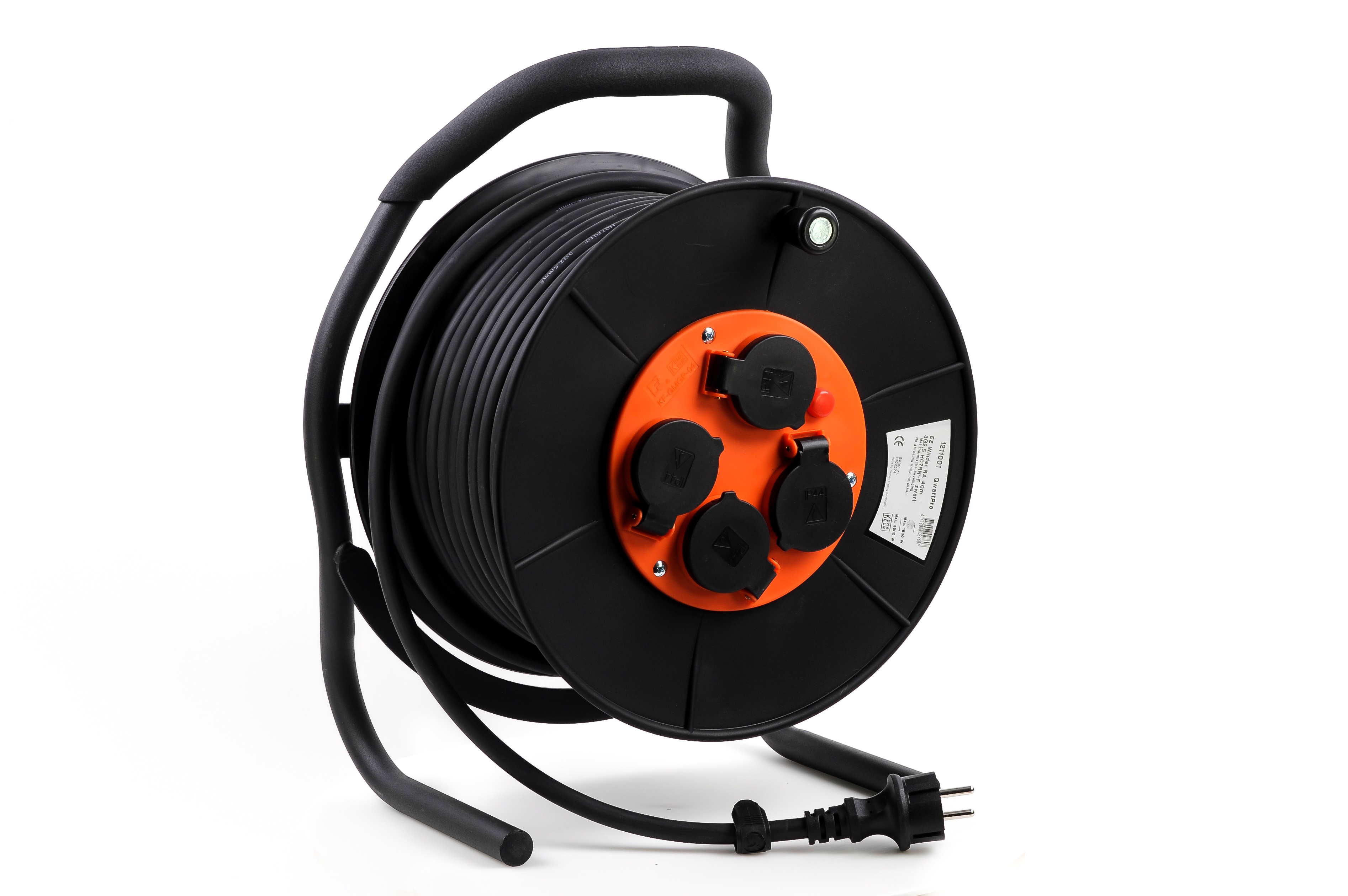 QwattPro 1211001 EZwinder ER300 Cable Reel 40mtr 3x2,50