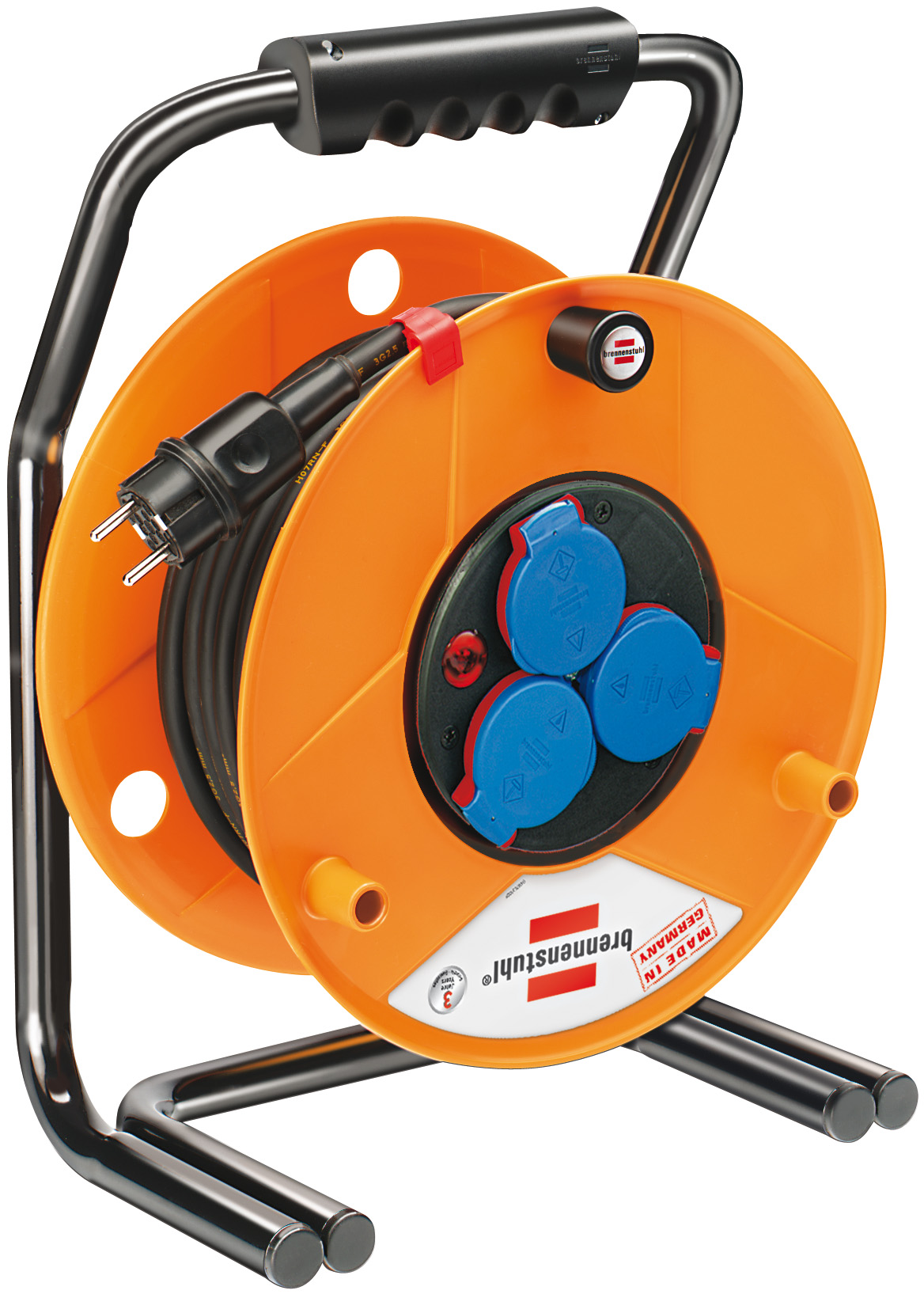 Brennenstuhl 1318930 Brobusta cable reel 40m H07RN-F 3G1,5 IP44 for jobsites