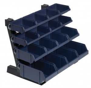 Raaco 136686 Table stand with 16 trays, type TR-16-234
