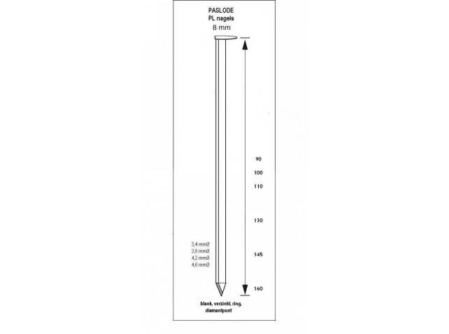 Paslode Fasteners 140547 Roundrive Strip Nails 3.8 x 130 Smooth 1120 pieces