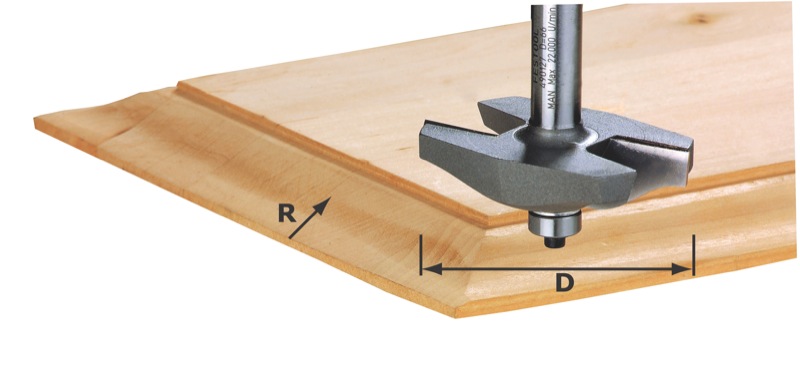 Festool Accessories 490127 Flattening cutter HW shank 12 mm HW S12 D67 x D12