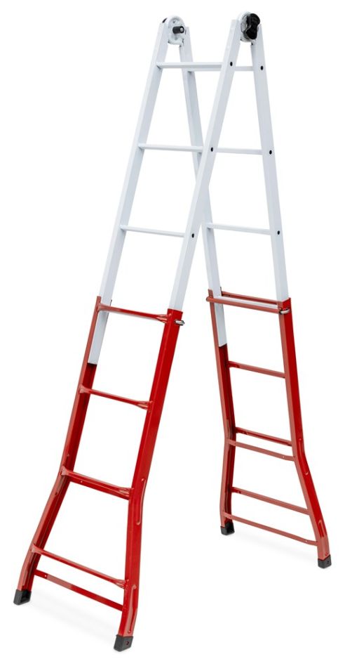 Valex V1500176 Steel Telescopic Ladder 4+4