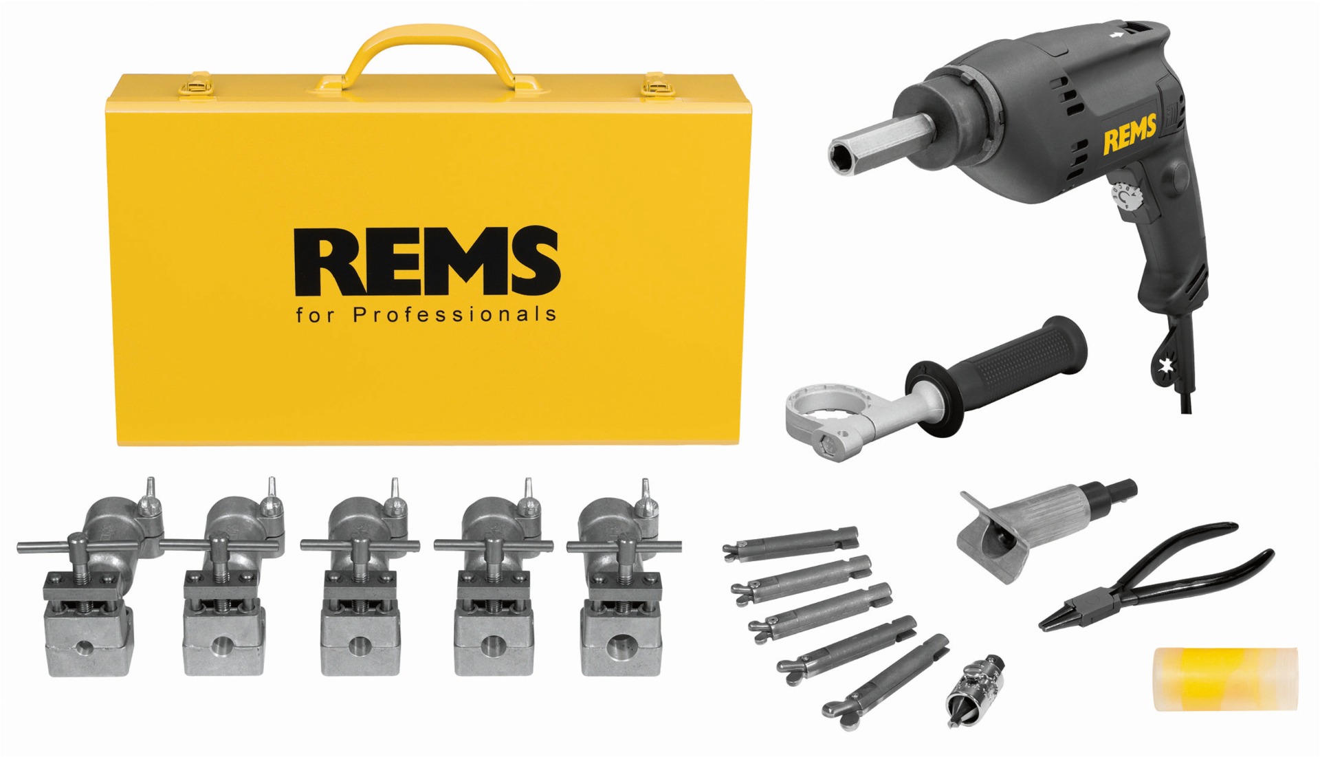 Rems 156014 R220 Twist/Hurrican Set 3/8-1/2-5/8-3/4-7/8" Electric Tube Extractor