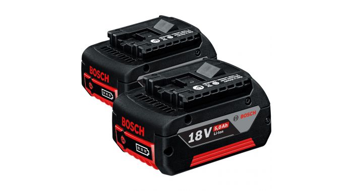 Bosch Professional Accessories 1600A002U5DUO Battery GBA 18 Volt 5.0 Ah MC Professional DUO Pack