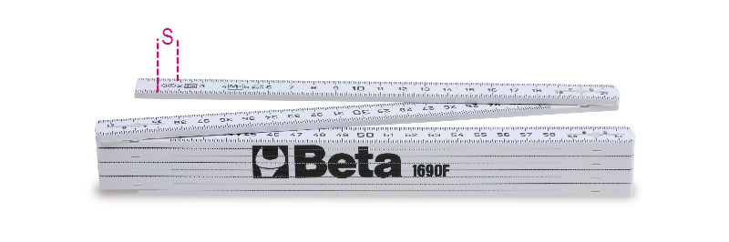 Beta 016900220 1690F/2-Fiberglass Folding Rule 2 L m