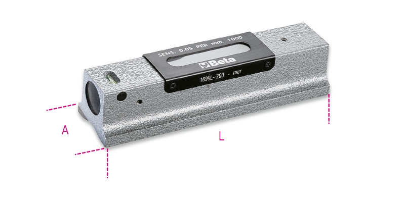 Beta 016990002 1699L-A spirit level 200 mm