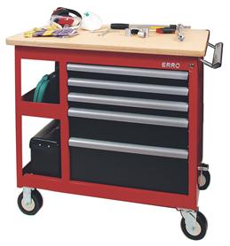 Erro 1715005 "Elite" Rolling cart with 5 drawers, dimensions 900 x 450 x 900mm