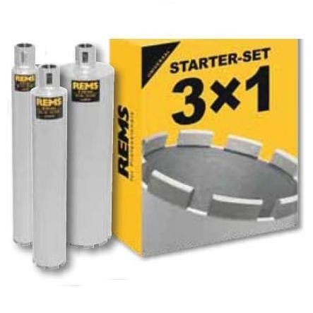 Rems 181111 R Starter set UDKB LS SET 62-82-132 x 420xUNC 1 1/4 Diamond core drilling crown wet/dry