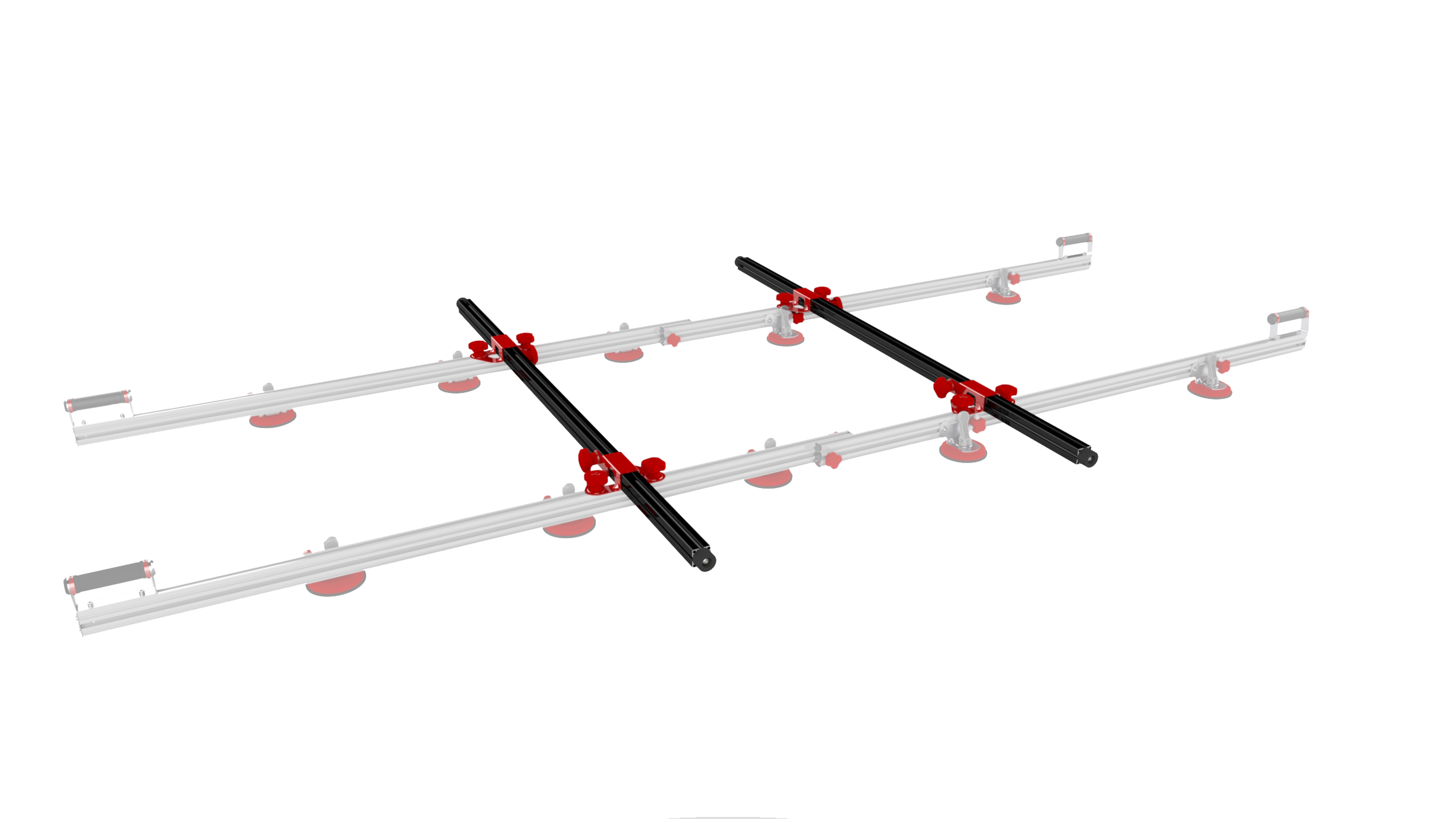 Rubi 18819 Supplementary set of cross rails for SLIM EASY TRANS
