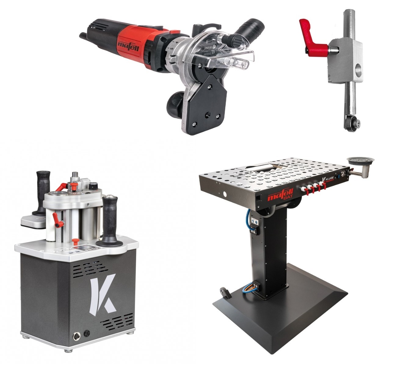 Mafell 1P0244 HIT-M65SA Seamless Edgebanding Machine + BAT+ Machining Table + Pressure Roller BAT + KF1000 Edge router