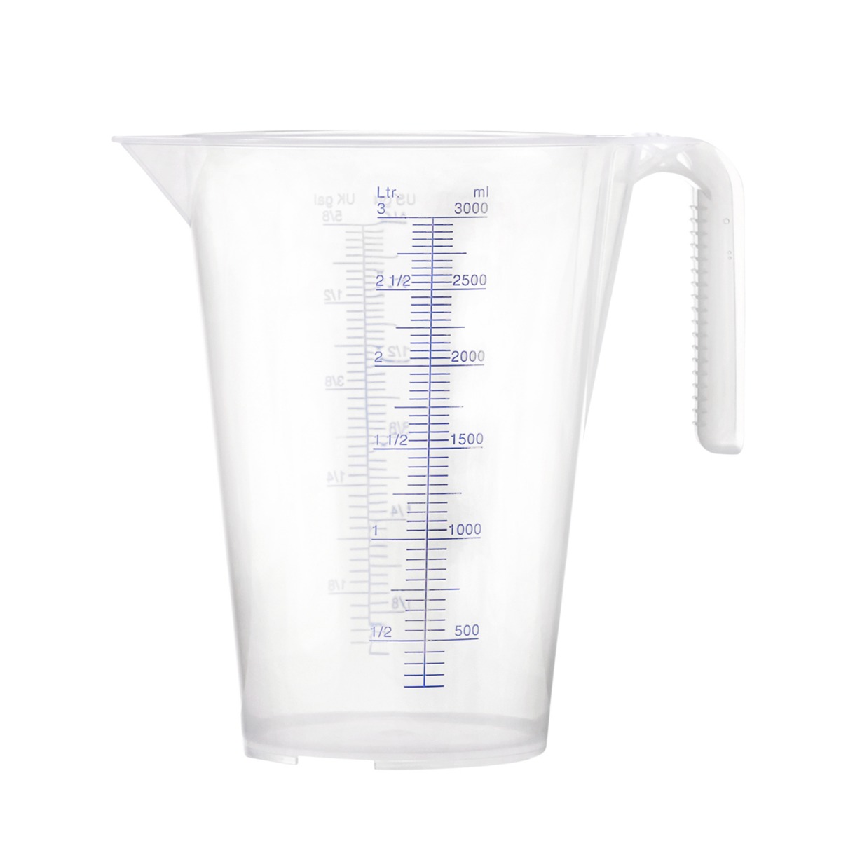 Pressol 07 064 Measuring cup PP 3L transparent scale ml/l US gal/UK gal