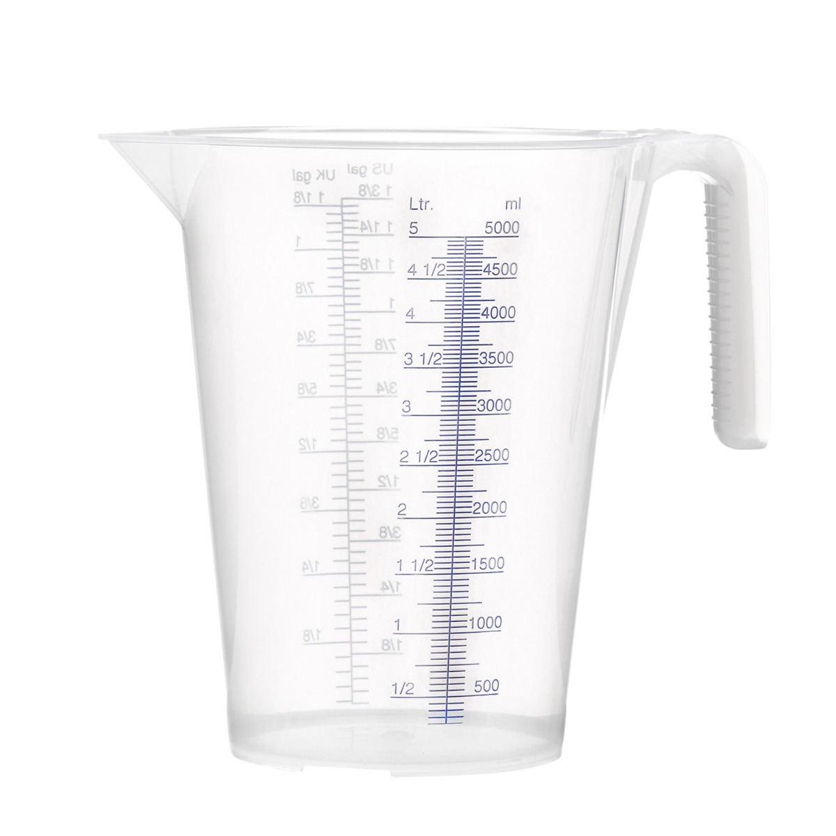 Pressol 07 065 Measuring cup PP 5L transparent scale ml/l US gal/UK gal