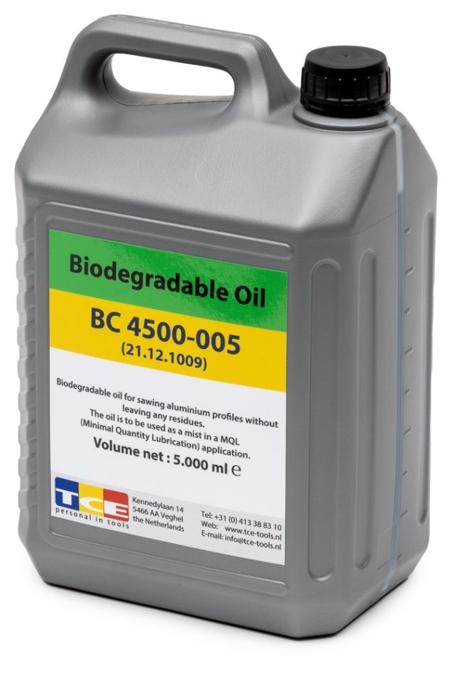 TCE 21121009 Biological cutting oil for use on non-ferrous metals, aluminum, magnesium 5 Liter