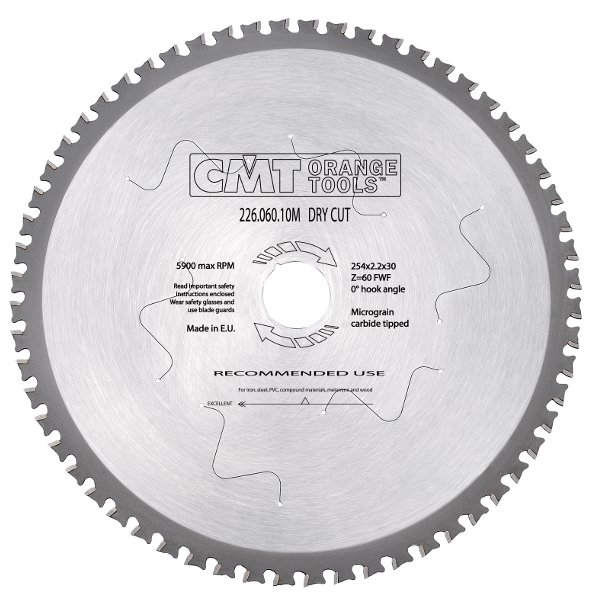 CMT 226.040.07M Saw blade for metal and hard materials 190 x 30 x 40T