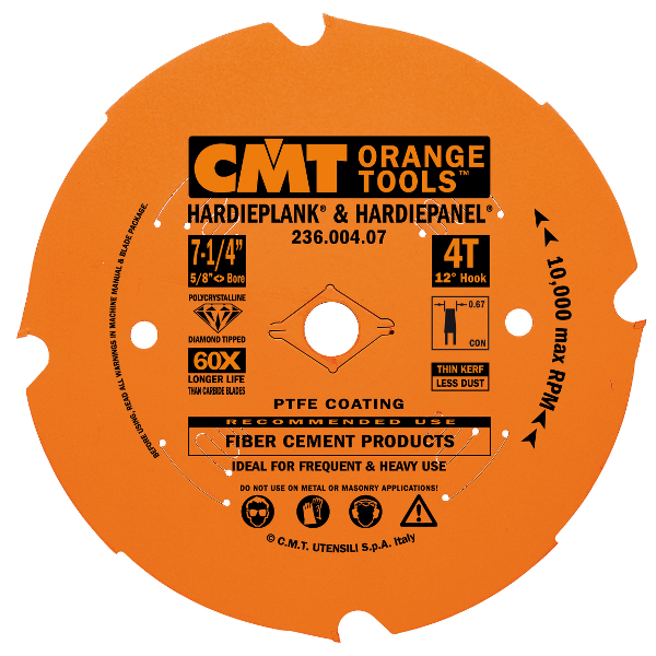CMT 236.216.14M Diamond Blade Hard Materials 216 x 30 x 14T