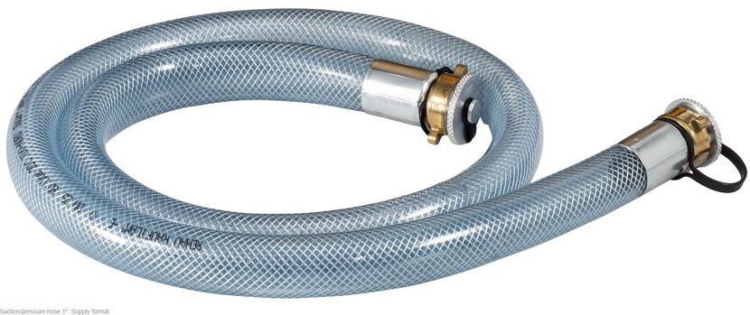Rems 115633 R Suction/pressure hose Ø 1", with woven inlay, 1.5 m long for Rems Multi-Push