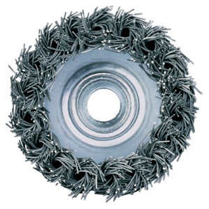 DeWALT Accessories DT3492-QZ Cup brush 75mm arbor hole M14 with twisted wire bundles for heavy duty cleaning