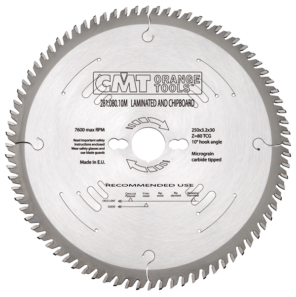 CMT 281.064.08M Saw blade for Chipboard / Melamine / Formica 200 x 30 x 64T