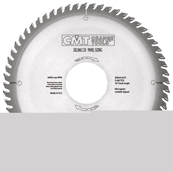 CMT 282.072.16W Carving saw with chip limiter 400 x 80 x 72T