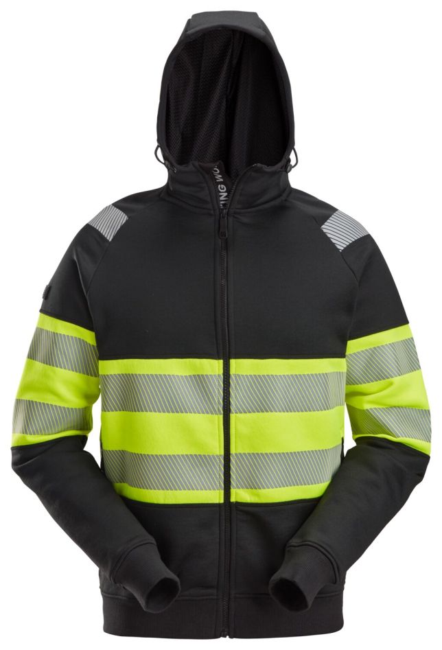 2838 High-Vis Class 1 Full Zip Hoodie