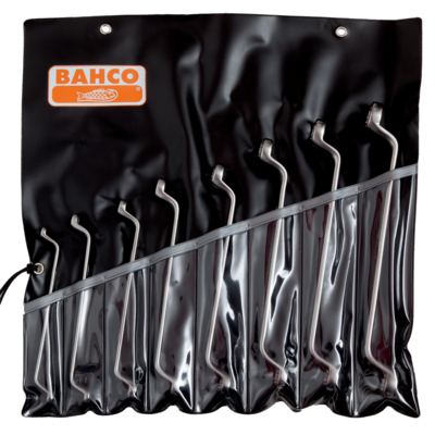 Bahco 2M/8T Offset Double Ring spanner sets 8 pcs., deep-drawn, metric