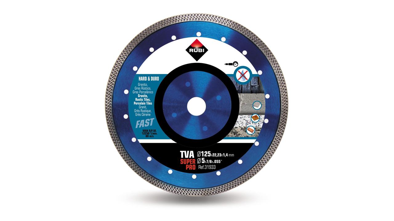 Rubi 31933 TVA 125 SUPERPRO Turbo Viper Diamond saw blade for hard materials 125 x 22.23 mm