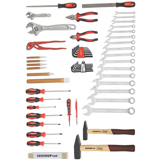 Gedore RED 3301632 R21000059 Tool set ALLROUND Loose 59-Piece