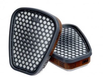 3M 1.21.36.051.00 6051 Gas and vapor filter A1 4 pieces