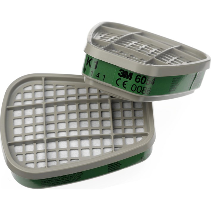3M 1.21.36.054.00 6054 Gas and vapor filter, K1, 32 pairs