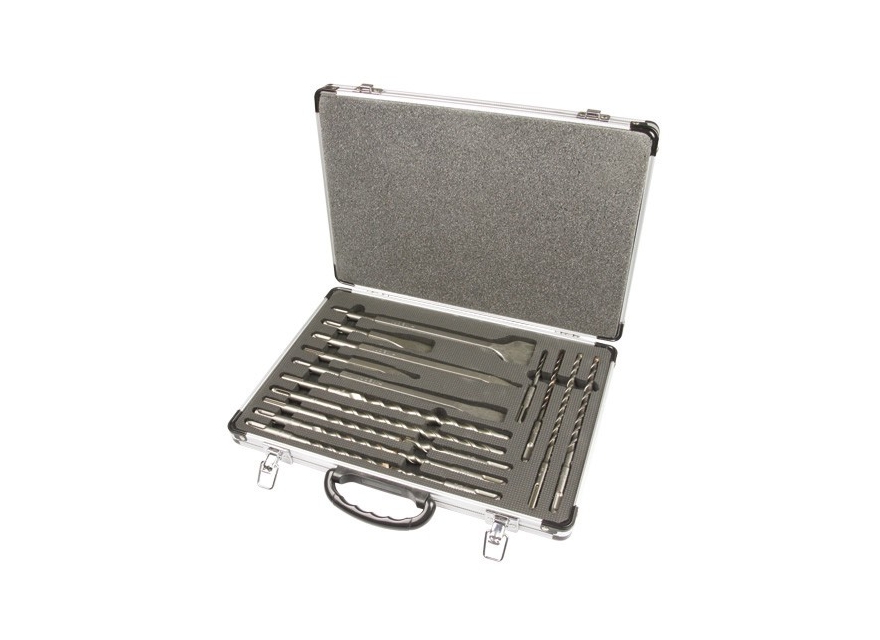HiKOKI Accessories 402555 SDS-Plus drill and chisel set 17-piece in aluminium case