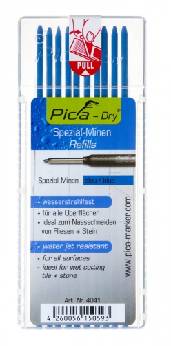 Pica PI4041 4041 Dry Refill blue waterproof for marking pencil