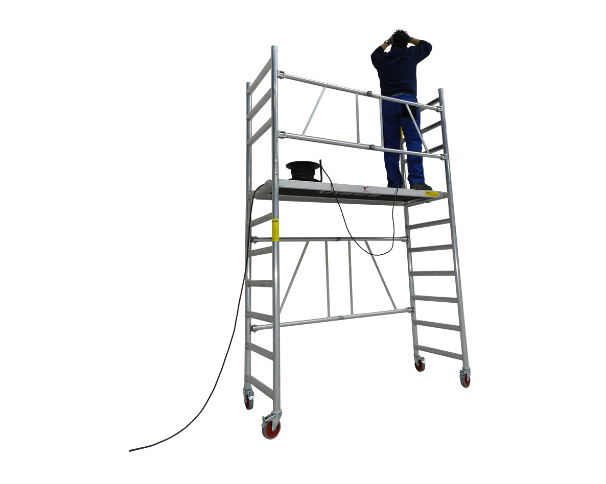 Little Jumbo 41601838 Folding scaffold with folding frame (LxWxH 1.85 x 0.74 x 2.83 mtr)