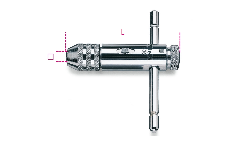 Beta 004360004 Tap holder with ratchet 4.6÷8 M5÷M12 mm 110 mm